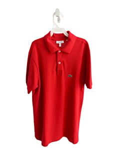 LACOSTE  RED PIQUE   DRESS SHIRT
