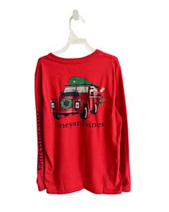 VINEYARD VINES RED PRINTED DESIGN T-SHIRT