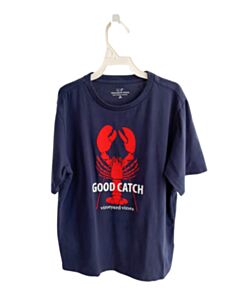 VINEYARD VINES  BLUE   PRINTED DESIGN T-SHIRT