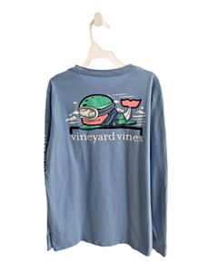 VINEYARD VINES  BLUE   PRINTED DESIGN T-SHIRT