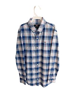 VINEYARD VINES BLUE PLAID DRESS SHIRT