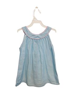 PEGGY GREEN  BLUE  GINGHAM  SLEEVELESS SHIRT