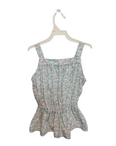 JAMES & LOTTIE  GREEN  FLORAL  SLEEVELESS SHIRT