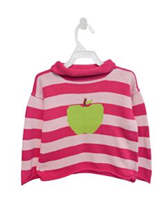 CLAVER  PINK  STRIPED  SWEATER