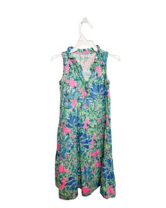 LILLY PULITZER GREEN FLORAL KNIT DRESS