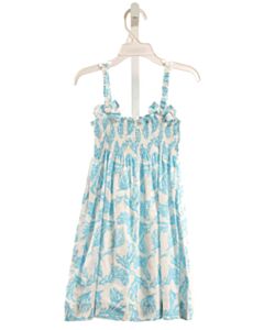 RACHEL RILEY AQUA SMOCKED DRESS