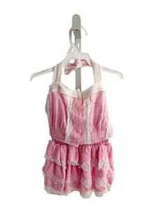 THEME NYC PINK 2-PIECE OUTFIT WITH LACE TRIM