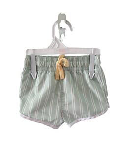 MINNOW GREEN STRIPED SWIM TRUNKS