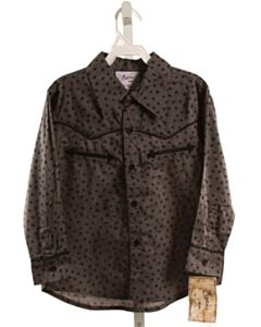 RATNA GRAY PRINTED DESIGN DRESS SHIRT