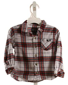 LUCKY BRAND  MULTI-COLOR FLANNEL PLAID  DRESS SHIRT