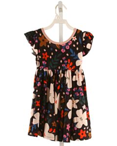DOTDOT SMILE  BLACK  FLORAL  KNIT DRESS