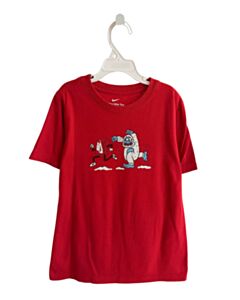 NIKE RED PRINTED DESIGN T-SHIRT