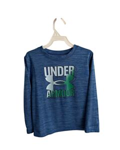 UNDER ARMOUR BLUE KNIT LS SHIRT