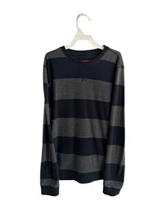 QUIKSILVER BLACK STRIPED KNIT LS SHIRT