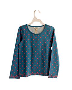 MATILDA JANE BLUE POLKA DOT KNIT LS SHIRT