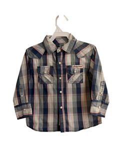 LUCKY BRAND  BLUE  PLAID  DRESS SHIRT