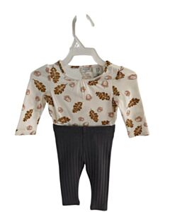 ASPEN KIDS BROWN PRINT 2-PIECE OUTFIT
