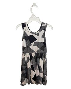 DOTDOT SMILE BLACK PRINTED DESIGN KNIT DRESS