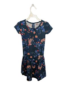 DOTDOT SMILE  BLUE  FLORAL  KNIT DRESS