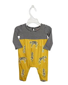 TEA  YELLOW  STRIPED PRINTED DESIGN ROMPER