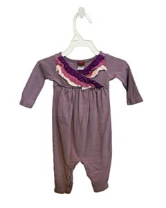 TEA  PURPLE    ROMPER WITH RUFFLE