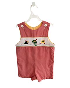WISH UPON A STAR  RED  GINGHAM SMOCKED JON JON