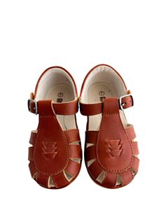 ANGEL DEAR BROWN SANDALS  *EUC SIZE TODDLER 7