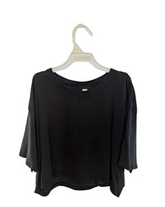 LULULEMON BLACK KNIT SS SHIRT