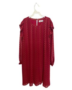 VINEYARD VINES RED FLORAL PARTY DRESS WITH RUFFLE