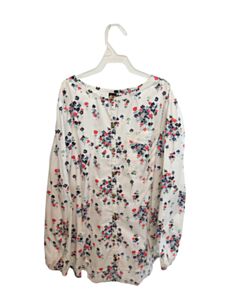 TEA WHITE FLORAL DRESS SHIRT