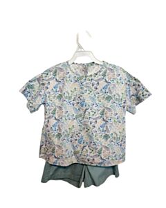 IL GUFO BLUE FLORAL 2-PIECE OUTFIT
