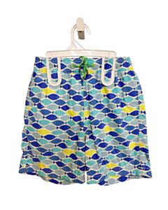CREWCUTS BLUE PRINTED DESIGN SWIM TRUNKS