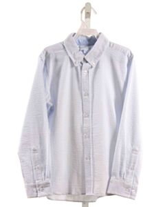 LITTLE ENGLISH  LT BLUE SEERSUCKER STRIPED  DRESS SHIRT