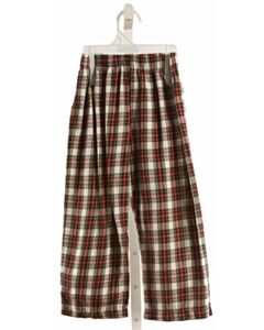 SOUTHERN SUNSHINE KIDS  RED  PLAID  PANTS