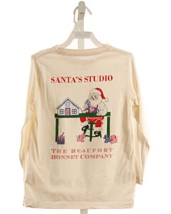 THE BEAUFORT BONNET COMPANY  OFF-WHITE   PRINTED DESIGN T-SHIRT