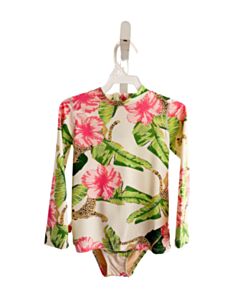 SHADE CRITTERS PINK FLORAL 2-PIECE SWIMSUIT