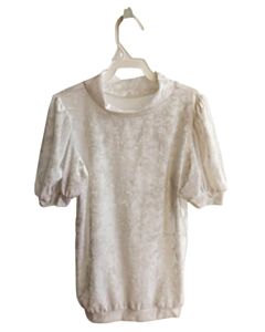 JAMES & LOTTIE WHITE VELVET SHIRT-SS