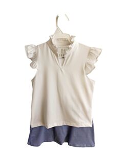 LILA + HAYES  WHITE    2-PIECE OUTFIT WITH RUFFLE