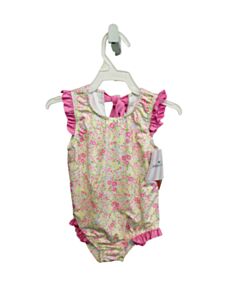 JAMES & LOTTIE  PINK  FLORAL  1-PIECE SWIMSUIT