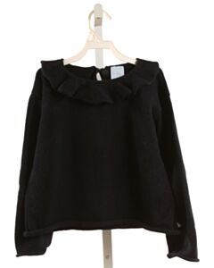 BELLA BLISS  NAVY    SWEATER WITH RUFFLE