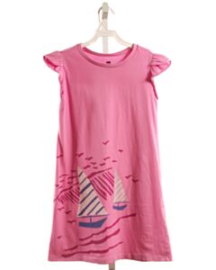TEA  PINK  PRINT  KNIT DRESS