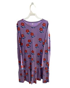 TEA  PURPLE  FLORAL  KNIT DRESS