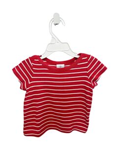 HANNA ANDERSSON RED STRIPED KNIT SS SHIRT