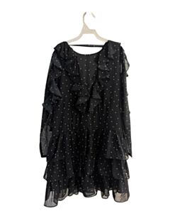 BARDOT BLACK POLKA DOT PARTY DRESS WITH RUFFLE