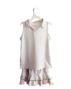 LITTLE MISS TENNIS  WHITE    2-PIECE OUTFIT