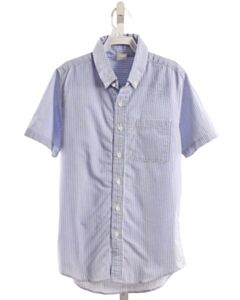 ORIENT EXPRESSED  BLUE SEERSUCKER STRIPED  DRESS SHIRT