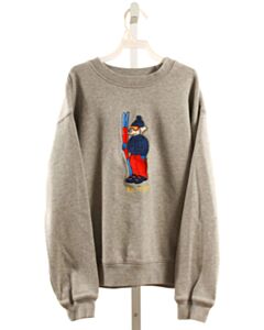 CREWCUTS GRAY APPLIQUED PULLOVER