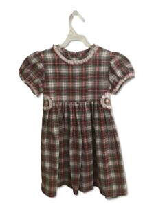 NO TAG RED PLAID DRESS