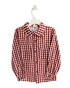 PRODOH  MAROON  GINGHAM  DRESS SHIRT