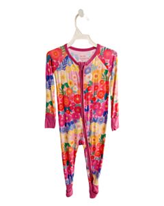 LITTLE SLEEPIES  HOT PINK  FLORAL  LOUNGEWEAR